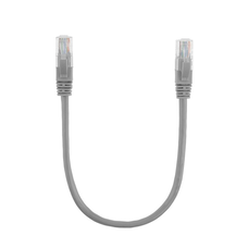 Патч-корд литий RITAR, UTP, RJ45, Cat.5e, 0,25m, сірий, Cu (мідь) Изображение