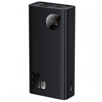 PowerBank Baseus Adaman2 Digital Display Fast Charge 10000mAh 30W, 2*USB+Type-C, PD3.0, QC3.0, Black, Q40 Зображення