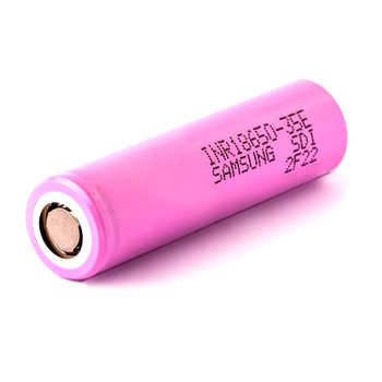 Акумулятор Li-Ion 18650 Samsung INR18650-35E-CDI, 3350mAh, 8A, 4.2/3.6/2.5V, PINK, 2 шт в упаковці, ціна за 1 шт Зображення