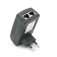 POE інжектор 12V 2A (24Вт) із портами Ethernet 10/100Мбіт/с Изображение
