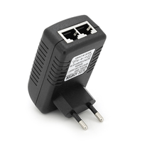 POE інжектор 48V 0,5A (24Вт) з портами Ethernet 10/100Мбіт / с Зображення