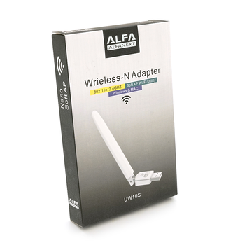 Бездротовий мережевий адаптер з антеною 10см Wi-Fi-USB LV-UW10S - 7601, 802.11bgn, 150MB, 2.4 GHz, WIN7/XP/Vista/2K/MAC/LINUX, Blister White Q Изображение