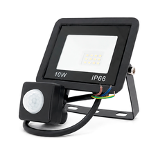 Прожектор SLIM SENSOR LED RITAR RT-FLOOD/MS10A, 10W, 12xSMD2835, IP65, 1000Lm, 6500K (100%), PF>0.9 Ra>70, 80*90*25mm Зображення
