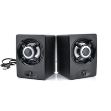 Колонки 2.0 JEDEL JNS-65 USB + 3.5mm, 4 "2x3W, 90Hz- 20KHz, з регулятором гучності, Black, BOX, Q30 Изображение