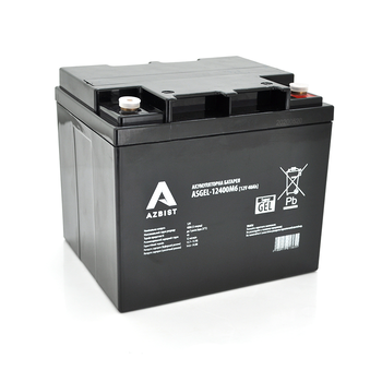 Акумулятор AZBIST Super GEL ASGEL-12400M6, Black Case, 12V 40.0Ah (196x165x173) Q1/96 Изображение