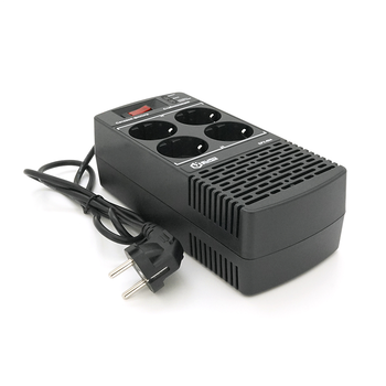Стабілізатор напруги релейний Europower EPX-804 800VA 400W, input: 184 ~ 276V, output: 220V ± 10%, 4 SHUKO, Q12 Зображення