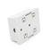 Розетка RITAR FTP 8P8C RJ45 1 порт Cat-5, накладна біла Q500 Зображення