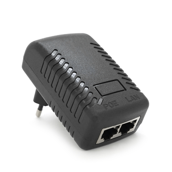 POE інжектор RITAR RT-PIN-12/12EU, 12V 1A (12Вт) з портами Ethernet 10/100Мбіт/с, EU PLUG Зображення