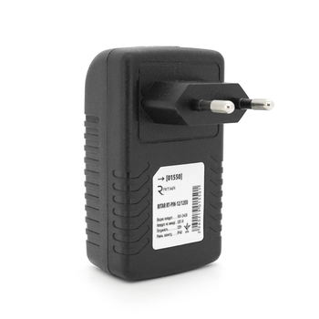POE інжектор RITAR RT-PIN-12/12EU, 12V 1A (12Вт) з портами Ethernet 10/100Мбіт/с, EU PLUG Зображення