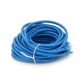 Патч-корд литий RITAR, UTP, RJ45, Cat.6, 10m, синій, Cu (мідь) Зображення