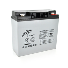Акумуляторна батарея AGM RITAR HR1288W, Gray Case, 12V 22.0Ah  ( 181 х 77 х 167 (167 ) 6.50kg Q4 Зображення