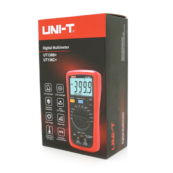 Мультиметр UNI-T UT136C+ Вимірювання: V, A, R, Hz, C, True RMS, підсвічування, утримання даних, продзвонювання, тест діодів Изображение