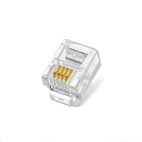 Конектор RITAR RJ-12 6P4C UTP Cat-3 (100 шт / уп.) Q200 Зображення