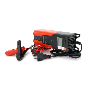 Автоматичне ЗУ для акумулятора R12, 6V/12V, 100-240V, 2-4А, LCD, клеми (AGM/GEL/Lead), 172x62x50mm Изображение