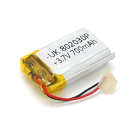 Літій-полімерний акумулятор 8*20*30mm (Li-ion 3.7В 700мА·год) Зображення