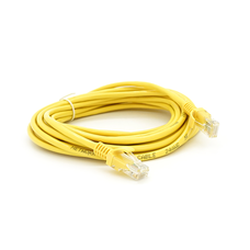 Патч-корд литий RITAR, UTP, RJ45, Cat.5e, 5m, жовтий, Cu (мідь) Q300 Изображение