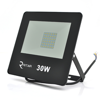 Прожектор SLIM LED RITAR RT-FLOOD30A, 30W, SMD2835, IP65, 2400Lm, 6500K (100%), Ra>70, 141*106*28mm, Black Зображення
