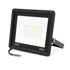 Прожектор SLIM LED RITAR RT-FLOOD50A, 50W, 56xSMD2835, IP65, 4000Lm, 6500K (100%), PF>0.9 Ra>70, 215*240*30mm, Q20 Зображення