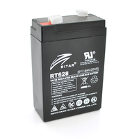Акумуляторна батарея AGM RITAR RT628, Black Case, 6V 2.8Ah (66х34х 97 (103)) Q25 Изображение