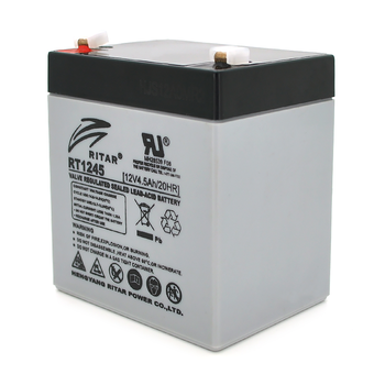 Акумуляторна батарея AGM RITAR RT1245, Gray Case, 12V 4.5Ah ( 90 х 70 х 101 (107) ) Q10 Зображення