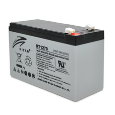 Акумуляторна батарея AGM RITAR RT1270, Gray Case, 12V 7.0Ah ( 151 х 65 х 94 (100) ) Q10 Зображення