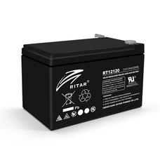 Акумуляторна батарея AGM RITAR RT12120B, Black Case, 12V 12.0Ah (151х98х 95 (101) ) Q4 Зображення
