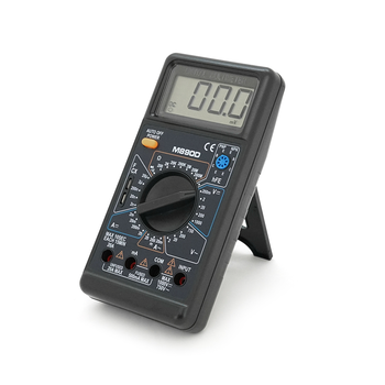 Мультиметр M-890D Вимірювання: V (AC/DC), A (AC/DC), Ω, C, hFE. Функції: продзвонювання, тест діодів, транзисторів. Изображение