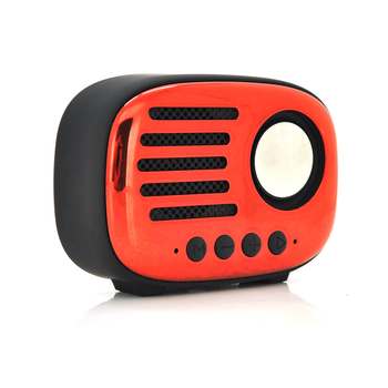 Колонка A4 Bluetooth 4.1 до 10m, 1х5W, 4Ω, 600mAh, ≥90dB, TF card/USB, DC 5V, Red Изображение