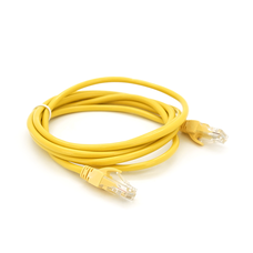 Патч-корд литий RITAR, UTP, RJ45, Cat.5e, 2m, жовтий, Cu (мідь) Q300 Изображение