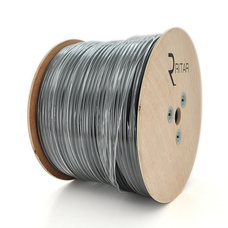 Кабель коаксіальний з живленням RITAR B305-RG59CCA + 2x0.5mm CU, 0,81 мм.CCA, 64x0.12m CCA, 75 Ом, FPE, оболонка 6,91мм чорний PVC, котушка 305м Изображение