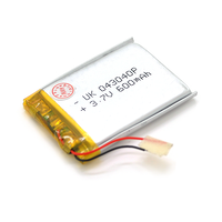 Літій-полімерний акумулятор 4*30*40mm (Li-ion 3.7В 600мА·ч) Изображение