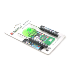 Набір інструментів BAKKU BK7296 для iPhone (Викрутки +1.3 і зірка 0.8, Nano-sim адаптер, присоска), Blister-box Зображення