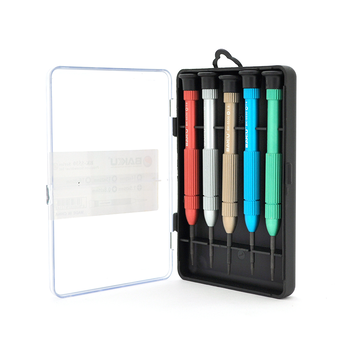 Набір інструментів BAKKU BK-5530 (T4, T5, T6, хрест 1,5 мм, пенталоб 0,8 мм), Box Зображення