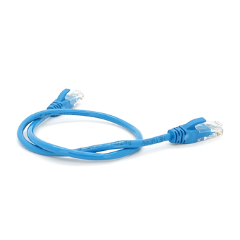 Патч-корд литий RITAR, UTP, RJ45, Cat.5e, 0,5m, синій, Cu (мідь) Зображення