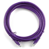 Патч-корд литий RITAR, UTP, RJ45, Cat.5e, 1m, фіолетовий, Cu (мідь) Изображение