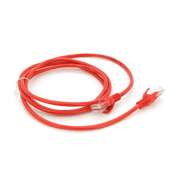 Патч-корд литий RITAR, UTP, RJ45, Cat.5e, 1,5m, червоний, Cu (мідь) Зображення