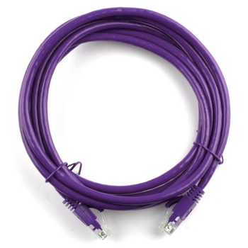 Патч-корд литий RITAR, UTP, RJ45, Cat.5e, 1,5m, фіолетовий, Cu (мідь) Изображение
