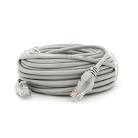 Патч-корд литий RITAR, UTP, RJ45, Cat.5e, 15m, сірий, Cu (мідь) Q100 Зображення