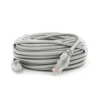 Патч-корд литий RITAR, UTP, RJ45, Cat.5e, 15m, сірий, Cu (мідь) Q100 Зображення