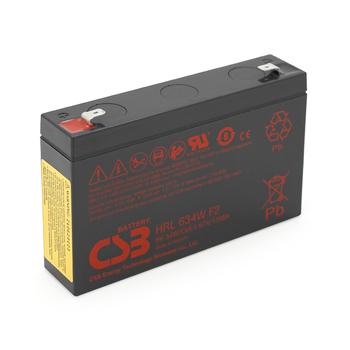 Акумуляторна батарея CSB HRL634WF2, 6V 9Ah (151х34х99мм) Q10 Зображення