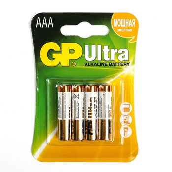 Батарейка GP Ultra 24AU-2UE4 лужна AAA, 4 шт у блістері, ціна за блістер Изображение