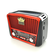 Радіоприймач GOLON RX455S, LED, 6W, AM/FM радіо, Вхід microSD, USB, живлення від 220+АКБ+2*LR20, корпус пластмас, Black/Grey, BOX Изображение