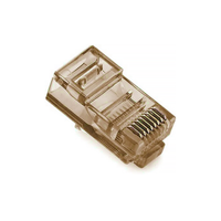 Конектор Merlion RJ-45 8P8C UTP Cat-5 (100 шт / уп.) Q100 Brown Зображення