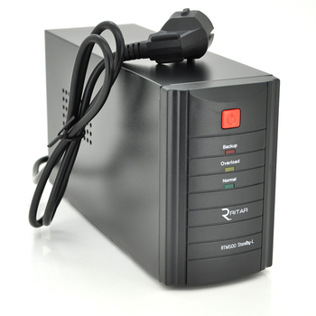 ДБЖ Ritar RTM500 (300W) Standby-L, LED, AVR, 1st, 2xSCHUKO socket, 1x12V4.5Ah, metal Case ( 260 х 85 х 140) Q4 Зображення