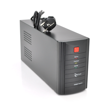 ДБЖ Ritar RTM600 (360W) Proxima-L, LED, AVR, 2st, 2xSCHUKO socket, 1x12V7Ah, metal Case ( 300 х 85 х140 ) Q4 Зображення