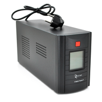 ДБЖ Ritar RTM800 (480W) Proxima-D, LCD, AVR, 2st, 2xSCHUKO socket, 1x12V9Ah, metal Case (325х100х150) Q4 Зображення