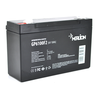Акумуляторна батарея MERLION AGM GP6100F2 6 V 10Ah ( 150 x 50 x 95 (100) ) Q10/540 Изображение