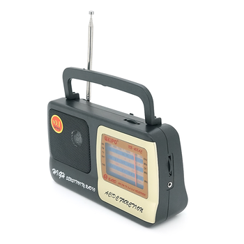 Радіоприймач KIPO KB-408, FM радіо, AUX, корпус пластмас, Black, BOX Изображение