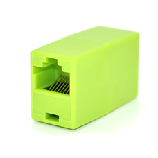 З'єднувач RJ45 8P8C мама/мама RJ45 для з'єднання кабелю, зелений, Q100 Изображение