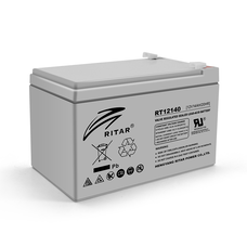 Акумуляторна батарея AGM RITAR RT12140H, Gray Case, 12V 14.0Ah ( 151 x 98 x 95 (101) ) Q4 Зображення